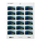 孔雀エレガント羽 ラベル (フルシート)