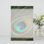 孔雀エレガント羽 便箋 (スタンド正面)