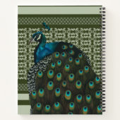 孔雀エレガント鳥の愛好家 ノートブック (裏面)