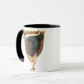 孔雀エンブレム付きフラッパー マグカップ (正面左)