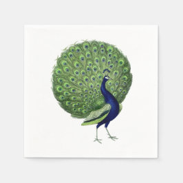 孔雀オープンファン スタンダードカクテルナプキン