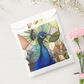 孔雀カラフルモザイクの好意バッグ フェイバーバッグ (封をした状態)