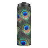 孔雀カラフル羽アイズポットパターン タンブラー (正面)