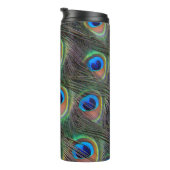 孔雀カラフル羽アイズポットパターン タンブラー (回転右)