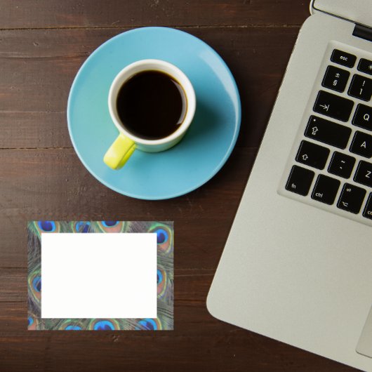 孔雀カラフル羽アイズポットパターン ポストイット