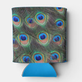 孔雀カラフル羽アイズポットパターン 缶クーラー (裏面)