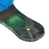 孔雀カラフル羽アイズポット カッティングボード (角)