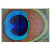 孔雀カラフル羽アイズポット カッティングボード (正面)