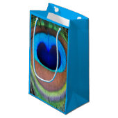 孔雀カラフル羽アイズポット スモールペーパーバッグ (正面アングル)