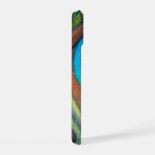 孔雀カラフル羽アイズポット iPhone 16ケース (右側面)