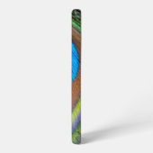 孔雀カラフル羽アイズポット SAMSUNG GALAXYケース (左側面)