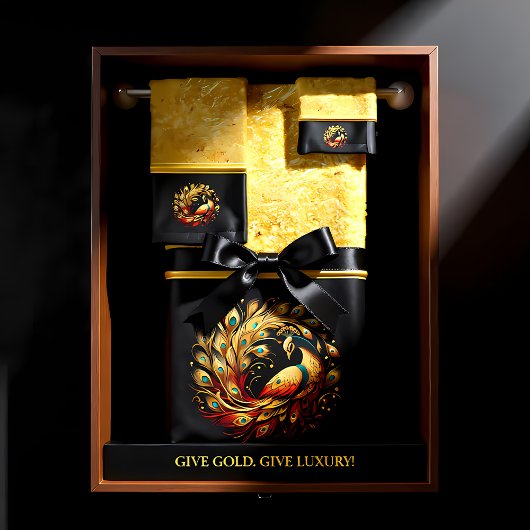 孔雀カラフル踊り バスタオルセット