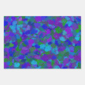 孔雀カラーラッピング紙シート ラッピングペーパーシート (正面2)