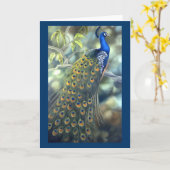 孔雀カード カード (黄色い花)