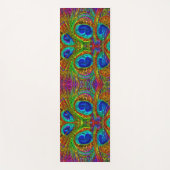 孔雀ガラス–1 ヨガマット (正面)