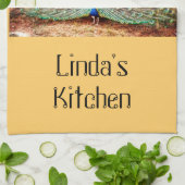 孔雀キッチンタオル キッチンタオル (折り畳み)