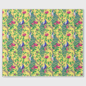 孔雀ギフトラッピング紙 ラッピングペーパー (フラット)