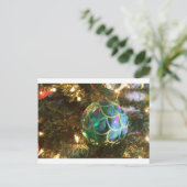 孔雀クリスマス シーズンポストカード (スタンド正面)