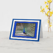 孔雀グリーティングカード カード (黄色い花)