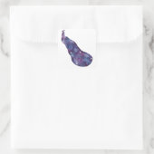 孔雀コンステレーションステッカー スクエアシール (バッグ)