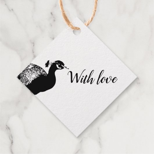 孔雀ゴム印 フェイバータグ (裏面)