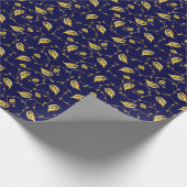 孔雀サリ模様 ラッピングペーパー (角)