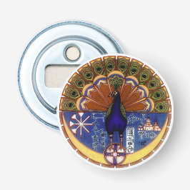 孔雀サンプル磁石 栓抜き