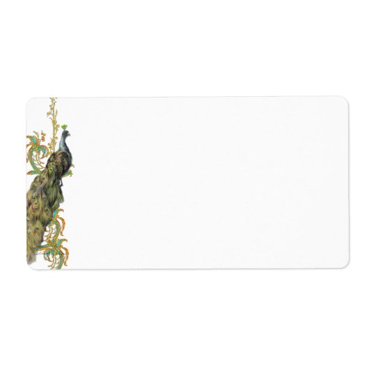 孔雀シールラベルラベル ラベル (正面)