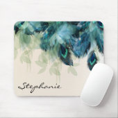 孔雀ジャングル マウスパッド (マウス)