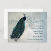 孔雀スクロール保存日付 セーブザデート (正面/裏面)