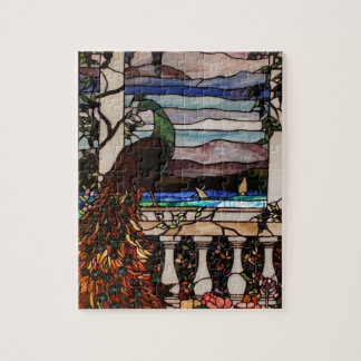 孔雀ステンドグラスパズル ジグソーパズル