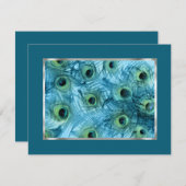 孔雀セット誇りを持った1112として日付を保存 セーブザデート (正面/裏面)