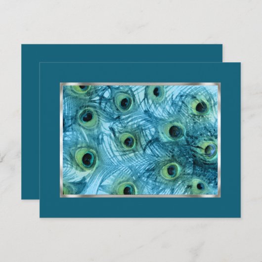 孔雀セット誇りを持った1112として日付を保存 セーブザデート (正面/裏面)