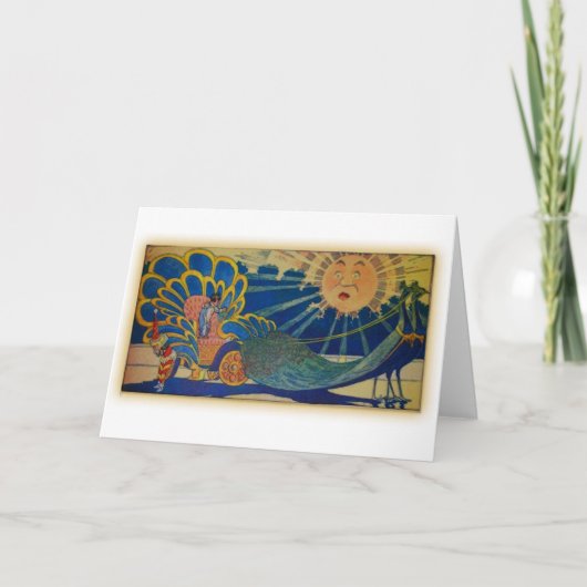 孔雀チャリオット カード (正面)