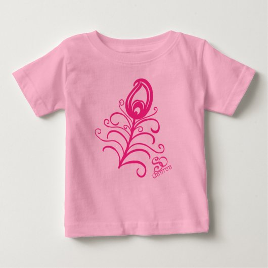 孔雀ツツ ベビーTシャツ (正面)