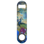 孔雀ティール（緑がかった色）速度ボトルオープナー スピード栓抜き (正面)