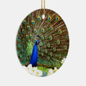 孔雀ディスプレイ セラミックオーナメント (右)