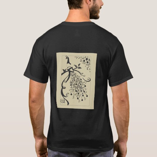 孔雀デザインTシャツ.. Tシャツ (裏面)