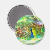 孔雀デジタ絵画ル マグネット (正面/裏面)