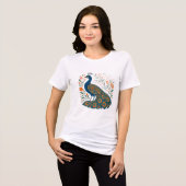 孔雀トラックアート トライブレンドTシャツ (正面全面)