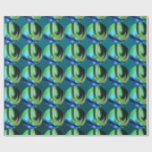 孔雀バブルラッピング紙 ラッピングペーパー (フラット)