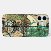 孔雀バードケージシャンデリアダマスク Case-Mate iPhoneケース (裏面 (横))