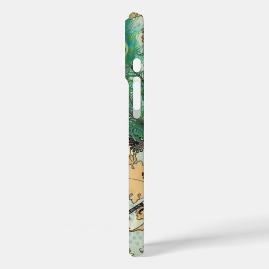 孔雀バードケージシャンデリアダマスク Case-Mate iPhoneケース (裏面 / 左)