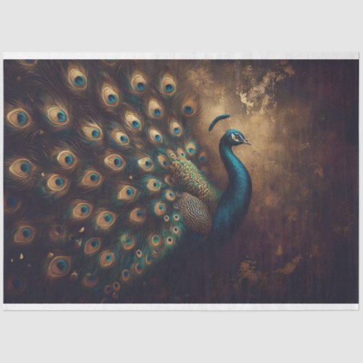 孔雀バードデクページティッシュペーパー 薄葉紙 (正面)