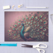 孔雀バードデクページティッシュペーパー 薄葉紙 (クラフト)