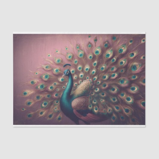 孔雀バードデクページティッシュペーパー 薄葉紙 (正面)