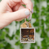 孔雀パイが付いている静物画、1627年 キーホルダー (手)