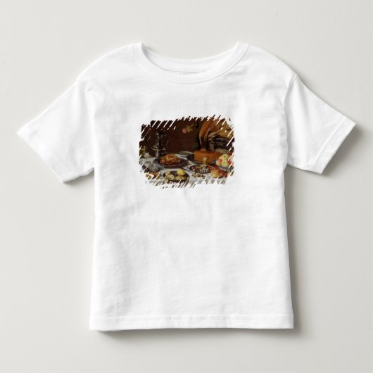 孔雀パイが付いている静物画、1627年 トドラーTシャツ (正面)