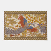 孔雀パタエレガントーンウォルタークレーンヴィンテージ ドアマット (正面)
