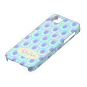 孔雀パターンパープルブルー名 Case-Mate iPhoneケース (下部)